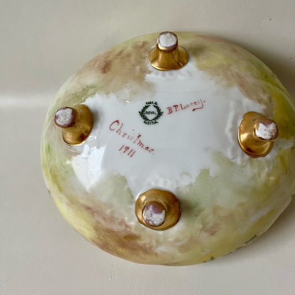 Vintage Footed Bowl OAEG Royal Austria - Picture 6 of 14